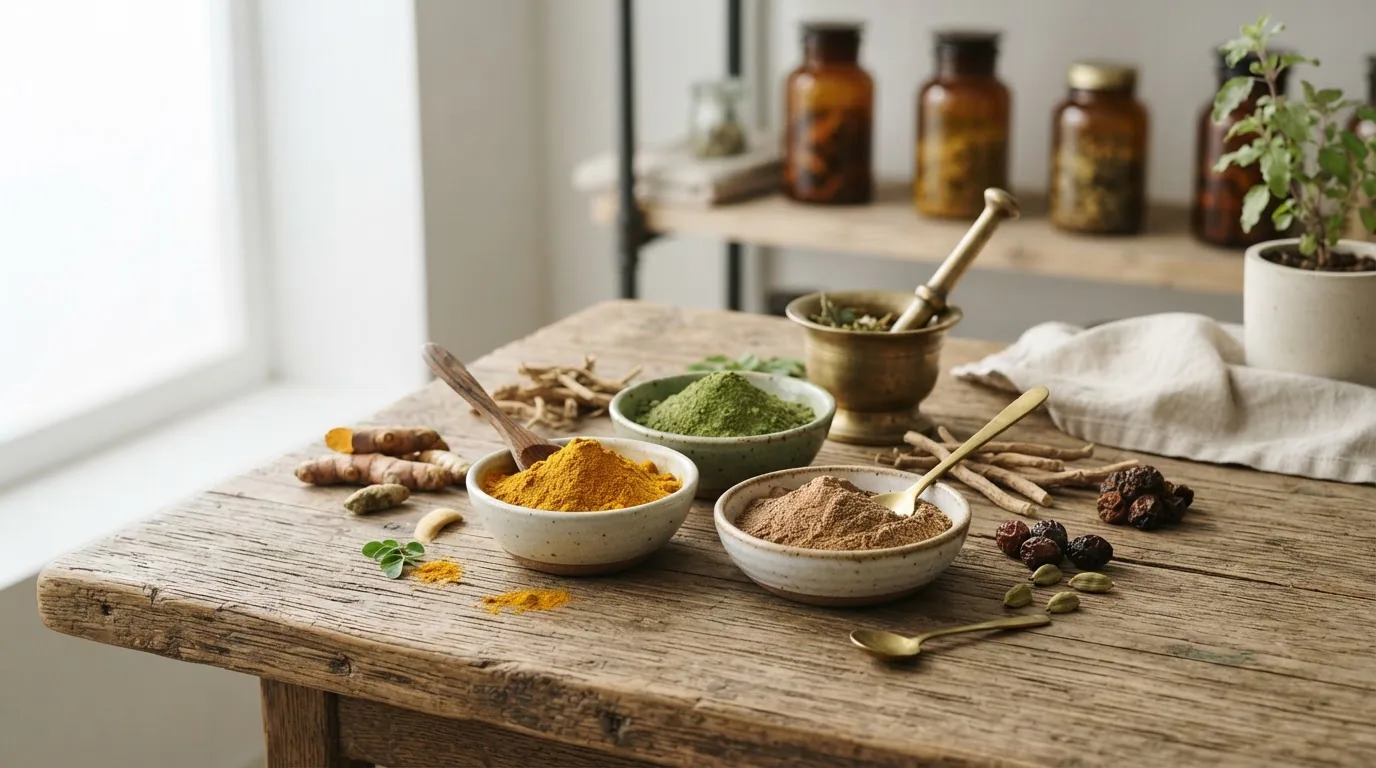Read more about the article Ayurvedic herbs powder guide: Uses, safety, and sourcing tips